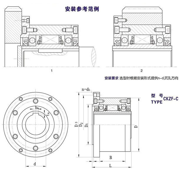 CKZF-C楔塊式超越小优视频APP下载型號